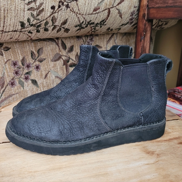 SPERRY CAMDEN CHELSEA BOOTS LEATHER PULL ON BLACK 9 - Picture 1 of 16